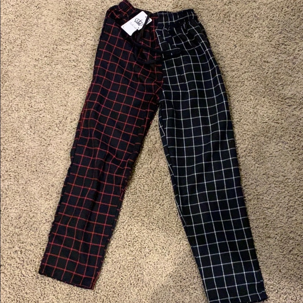 Checked pants